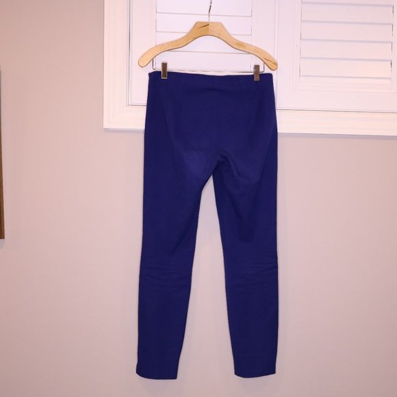 Theory Cobalt Blue Tapered Slim Belisa Dress Pants Sz 4 - Picture 3 of 8